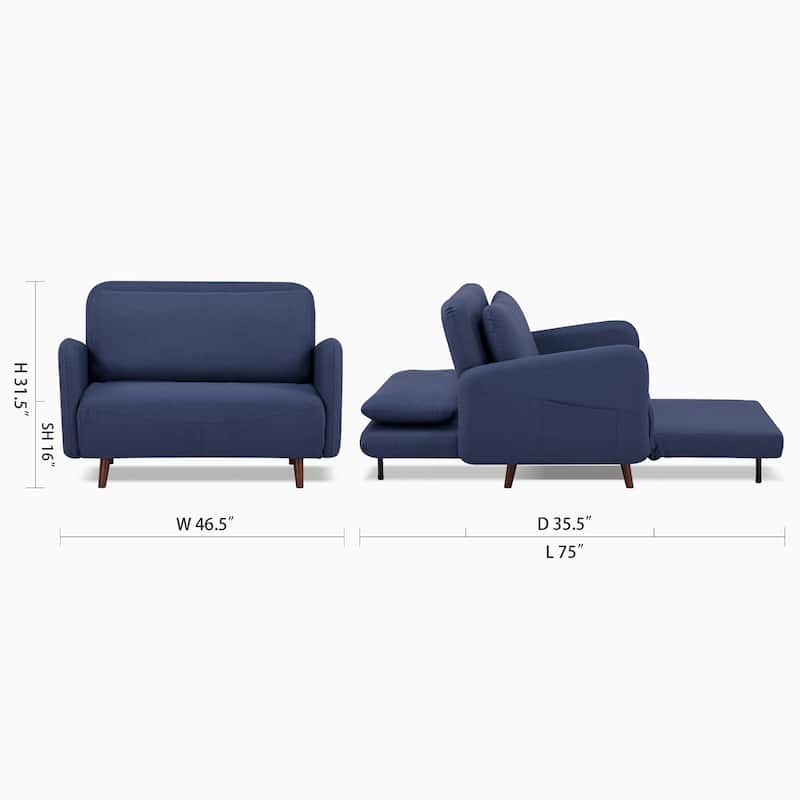 Artdeco Home - Boston & Cypress Convertible Futon Chair