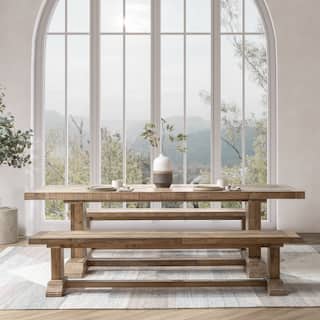 Dita Reclaimed Pine Wood Dining Table by Kosas Home