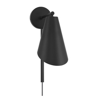 Trade Winds Jenna 1-Light Wall Sconce in Matte Black