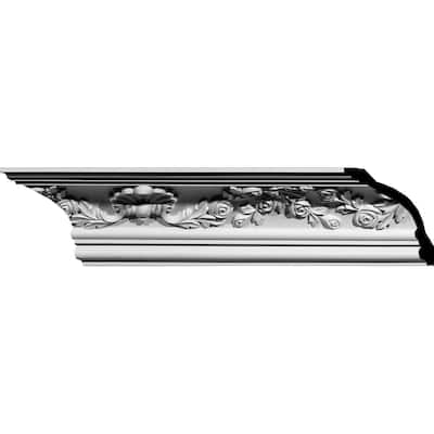 Flower Crown Moulding - 5 3/4"H x 5 7/8"P x 7 7/8"F x 94 1/2"L