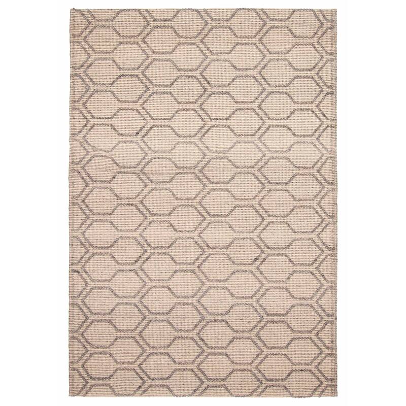 ECARPETGALLERY Braid weave Sienna Brown Wool Rug - 5'2 x 7'7 - Brown - 5'2 x 7'7