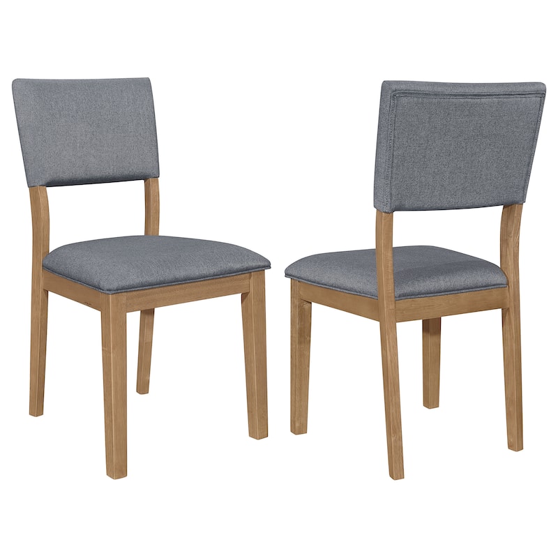 Sharon Brown Fabric Upholstered Dining Side Chair (Set of 2) - Set of 2 - Brown - Short