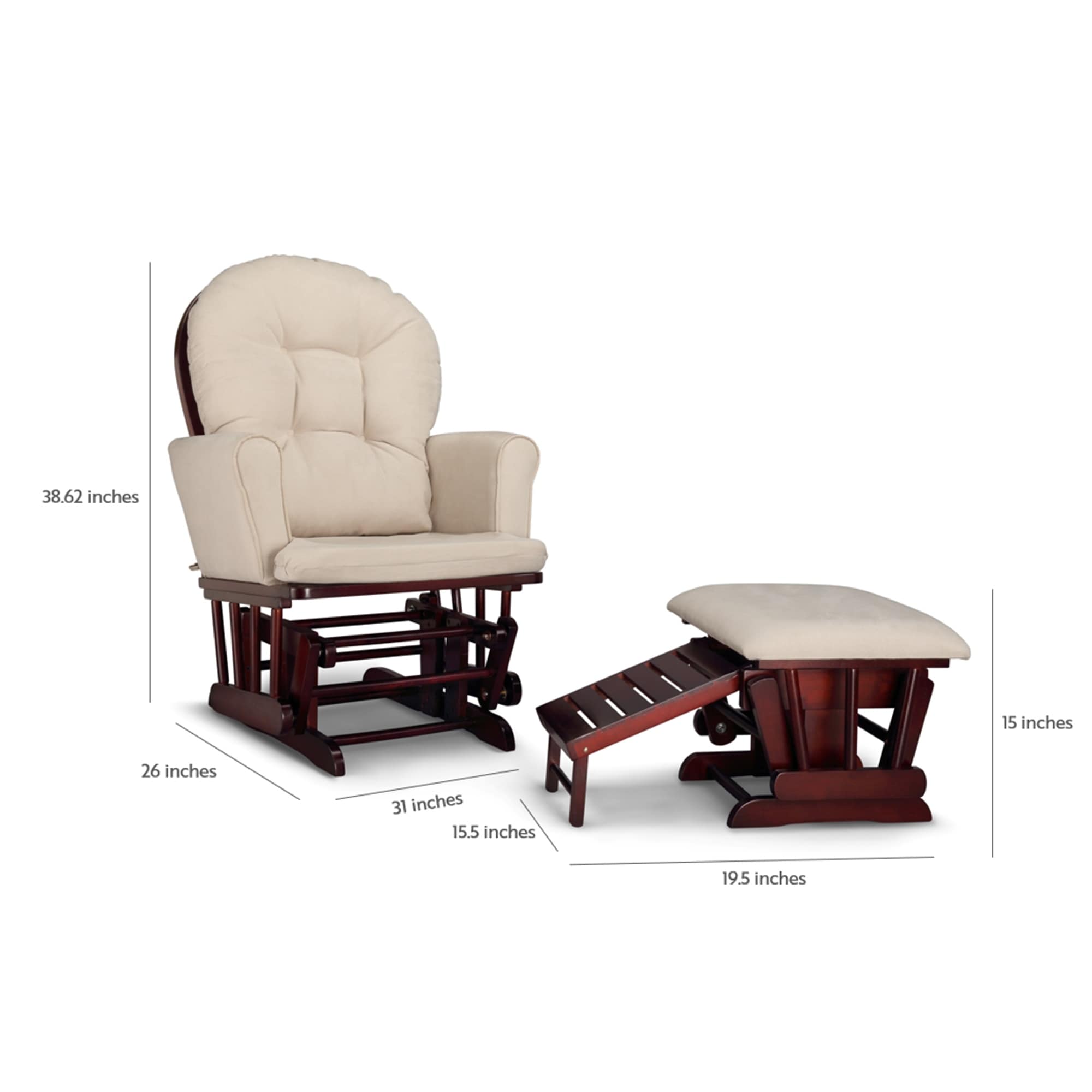 Graco Parker Semi Upholstered Glider and Nursing Ottoman Bed Bath Beyond 25610555
