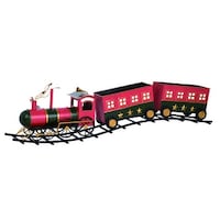 Transpac Metal 55 in. Red Christmas Jolly Train - On Sale - Bed Bath ...