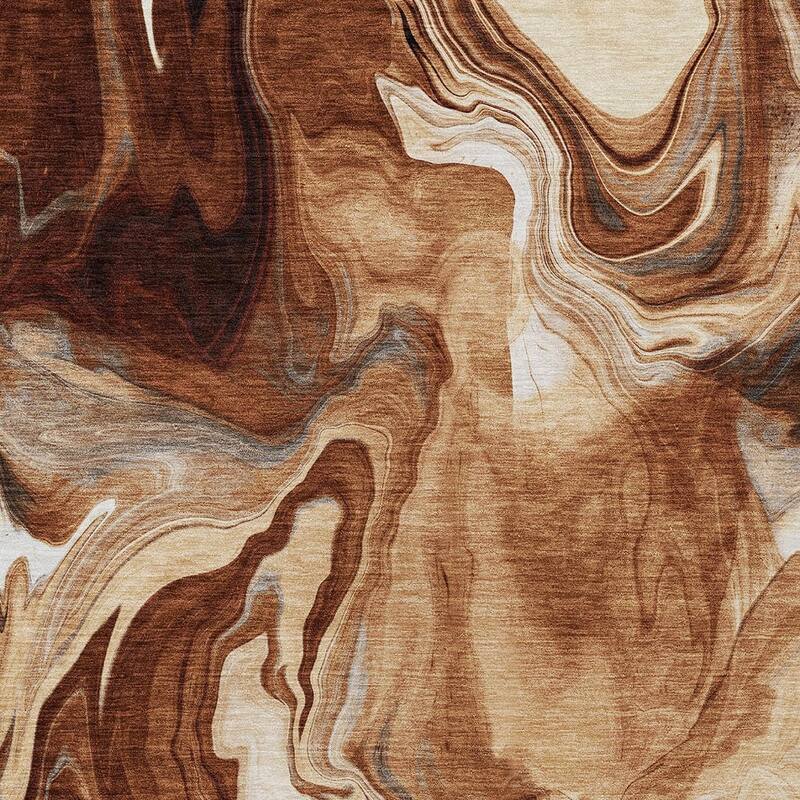 HomeRoots Abstract Transitional Rectangle Outdoor Rug