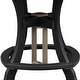 preview thumbnail 2 of 4, American Furniture Classics Counter Height Round Table in Weatherwood with Black Base
