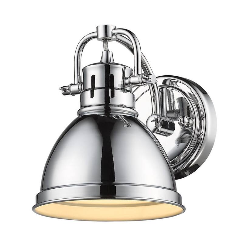 Golden Lighting Duncan Single Light 9" Tall Bathroom Sconce