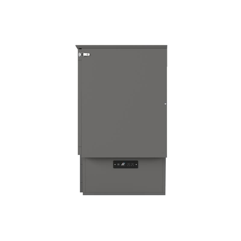 Murphy Bed Chest - Storage Drawer & USB Charger - Space Saving Furniture