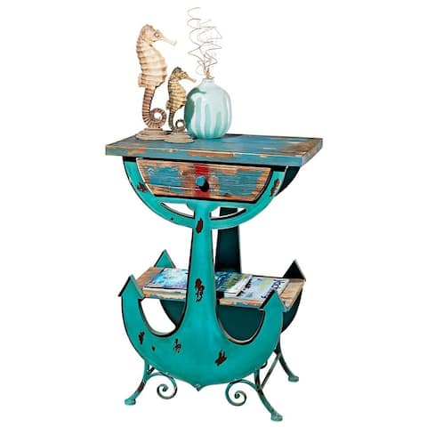 Design Toscano Anchors Aweigh Vintage Coastal Side Table