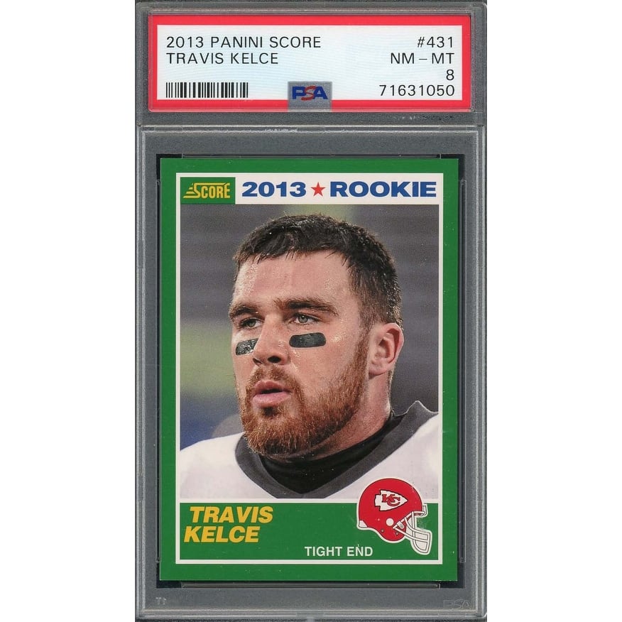 Travis Kelce 2013 Panini Score Football Rookie Card RC #431 Graded PSA 8 - 8'6" x 11'6"