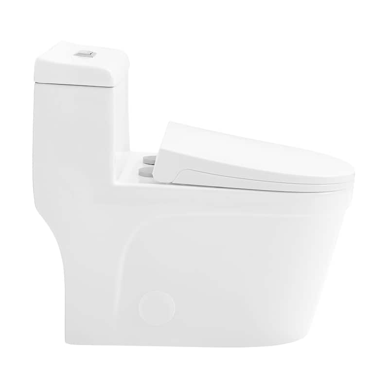 Alessio One-Piece Elongated Toilet Vortex Dual-Flush 1.1/1.6 Gpf - 28.75" x 16.15" 26.4"