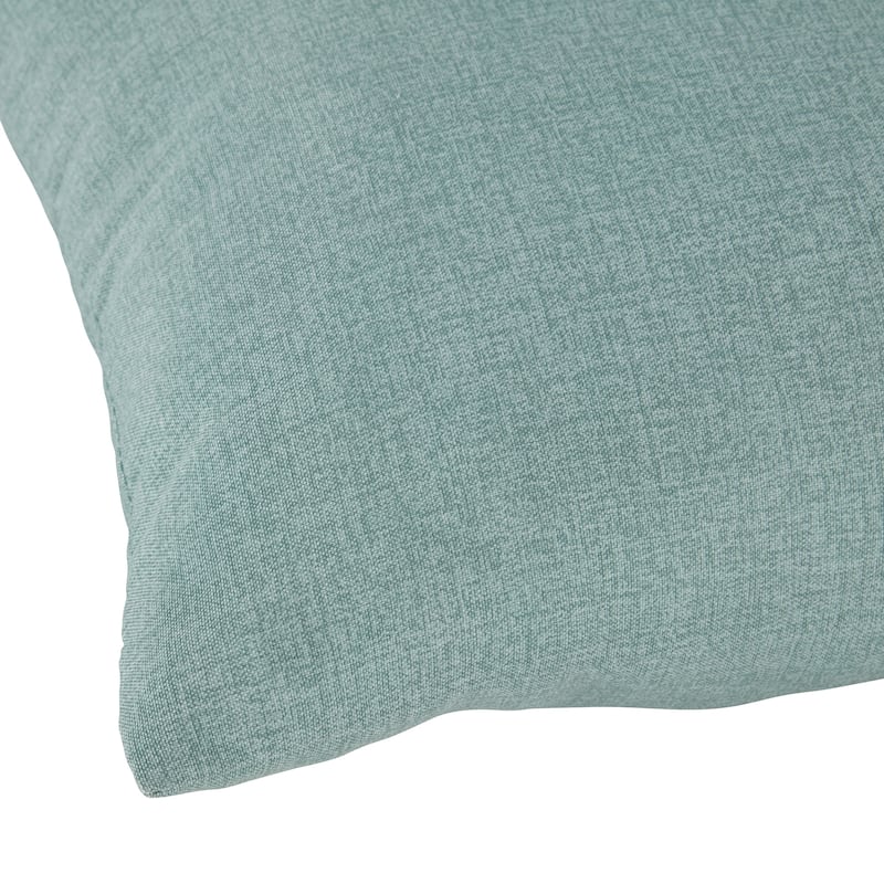 Solid Heathered Outdoor Square Throw Pillow (Set of 2)