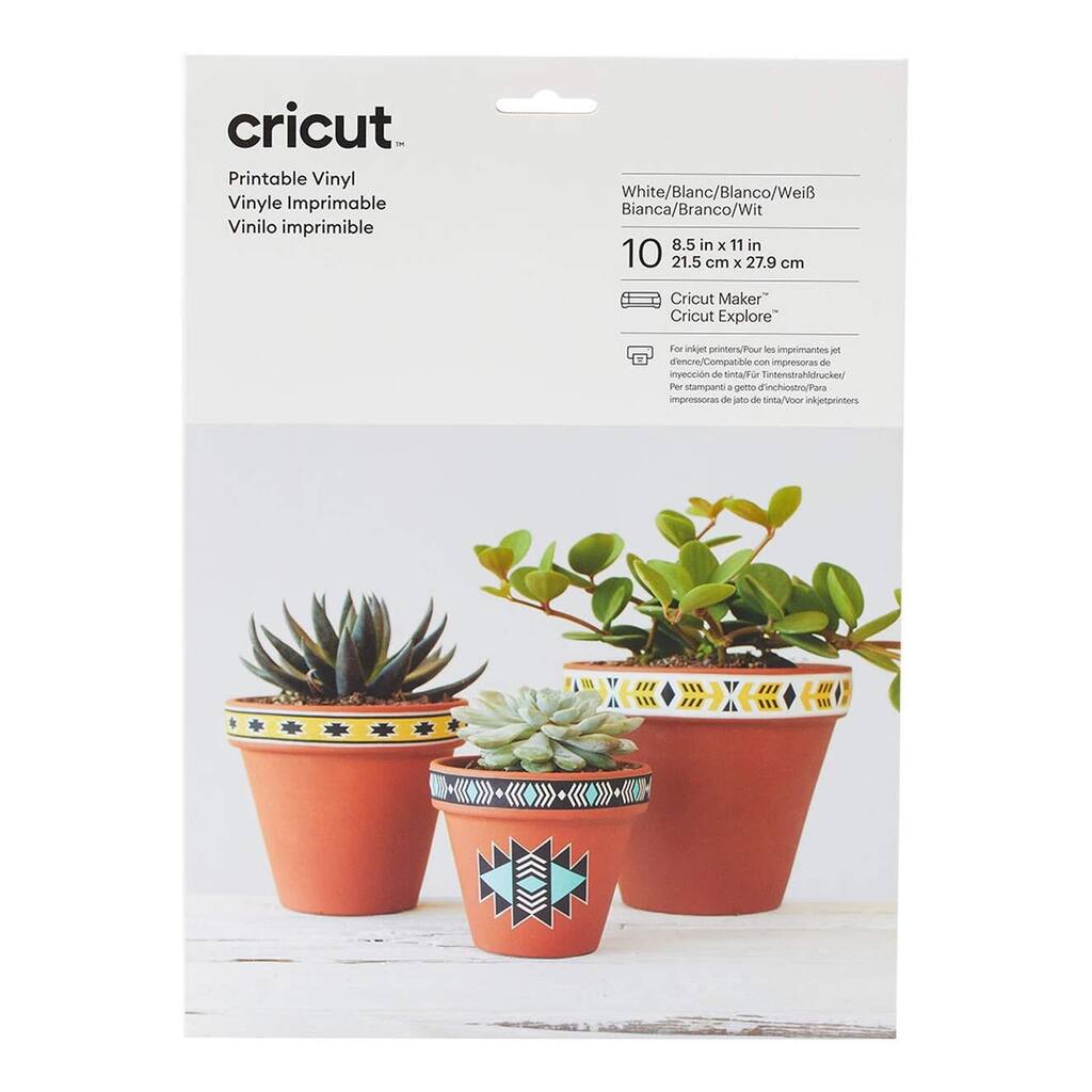 Cricut Printable Vinyl with Inkjet Printers and Cutting Machines - N/A