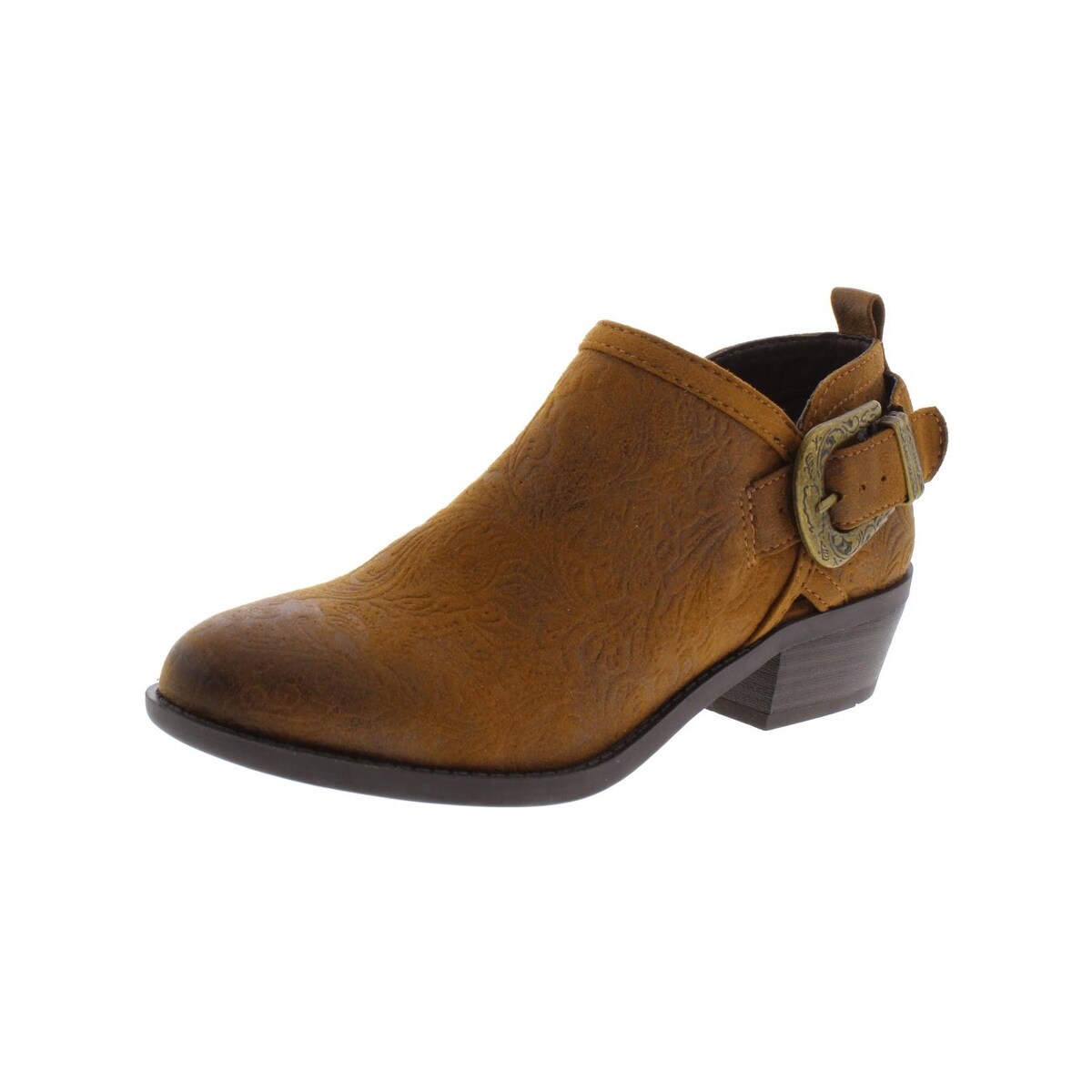 white mountain davenport western ankle booties