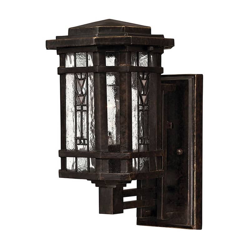Hinkley Lighting 12" Height 1 Light Lantern Outdoor Wall Sconce from - Regency Bronze