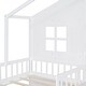 preview thumbnail 22 of 21, Twin Size House Bed with Sofa, Kids Platform Bed with Two Drawers and Storage Shelf, Gray