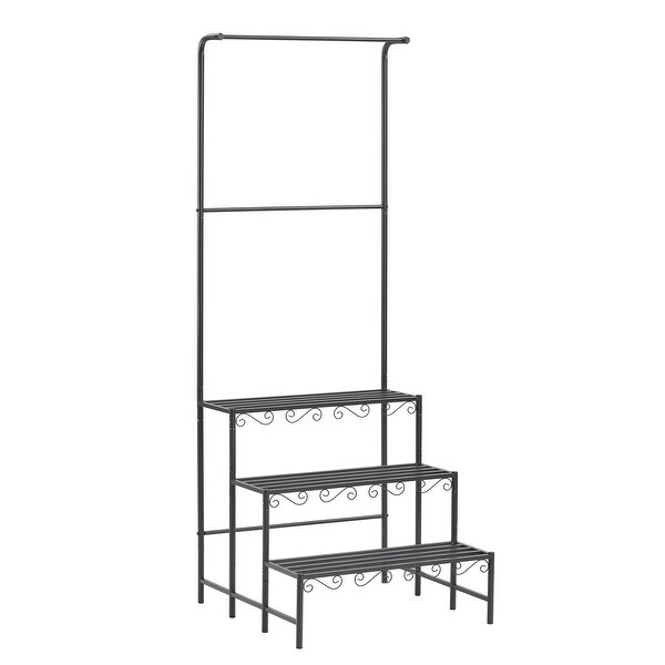 3 Tier Plant Stand Indoor Corner Flower Display Holder, Hanging