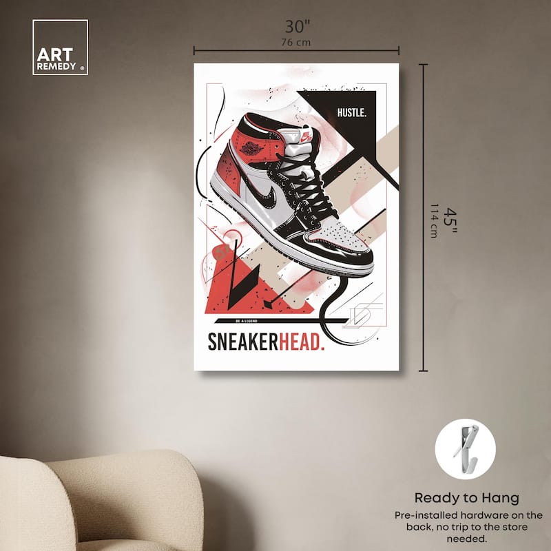 Stylish Sneakerhead Canvas by Art Remedy, Gallery Wrapped