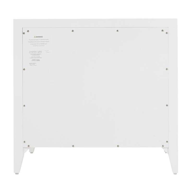 Dana 28 in. W Rectangular Wood 2 Drawer Nightstand with Top Shelf