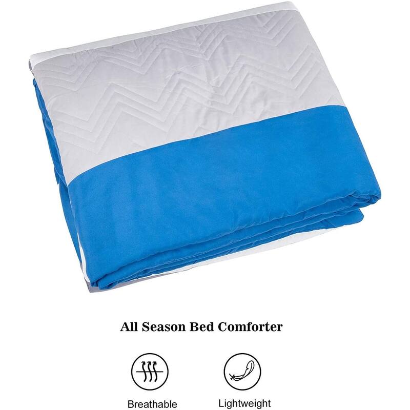 Shatex Kids 2 Piece Textured Striped Comforter Set