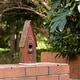 preview thumbnail 16 of 32, Glitzhome 13"H Retro Wooden Distressed Garden Birdhouse - 4.5"L x 4.25"W x 13.25"H