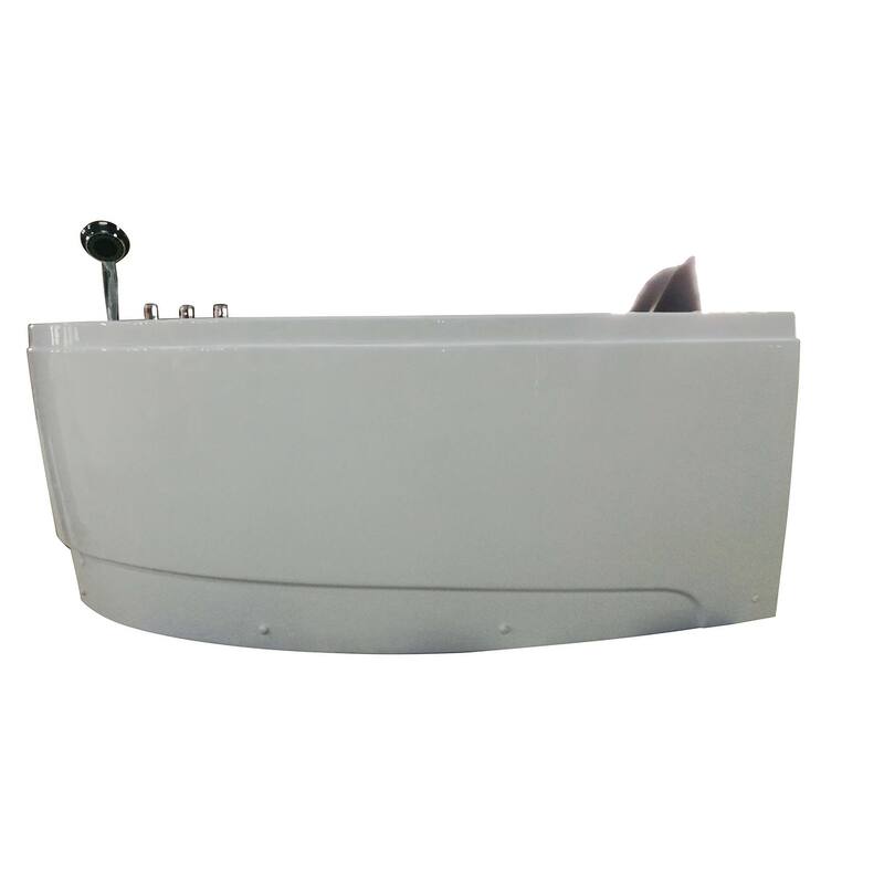 EAGO AM161-L White Acrylic 5-foot Whirlpool Bath Tub With Left Drain