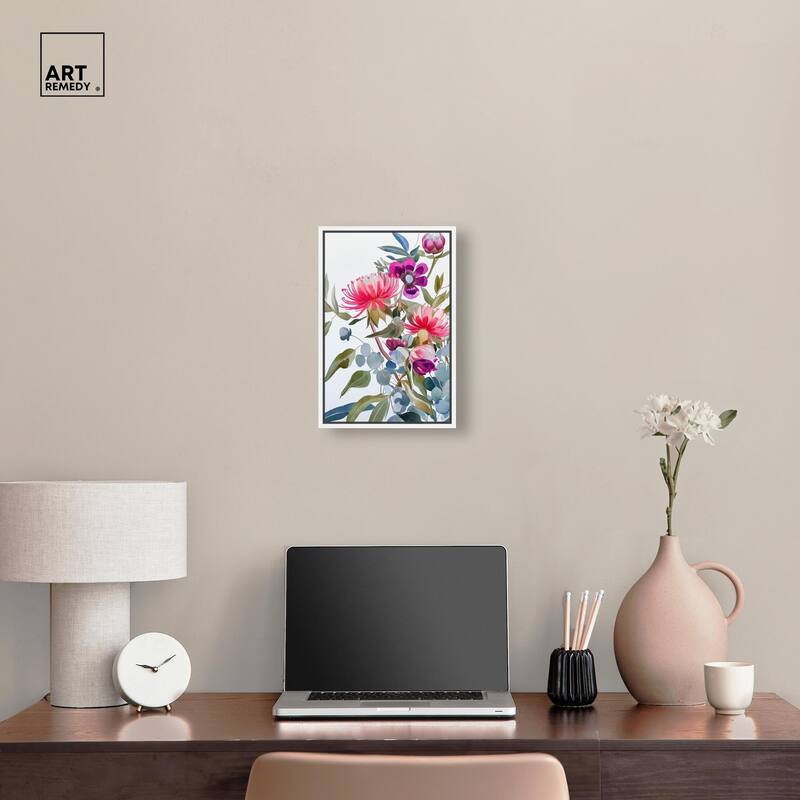 Watery Petals II Canvas by Art Remedy