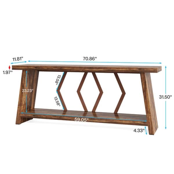 70.9-Inch Console Sofa Table with Storage for Entryway Living Room ...