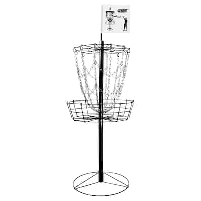 GSE™ Portable 12-Chain Disc Golf Targets Basket, Disc Golf Practice Goal Baskets
