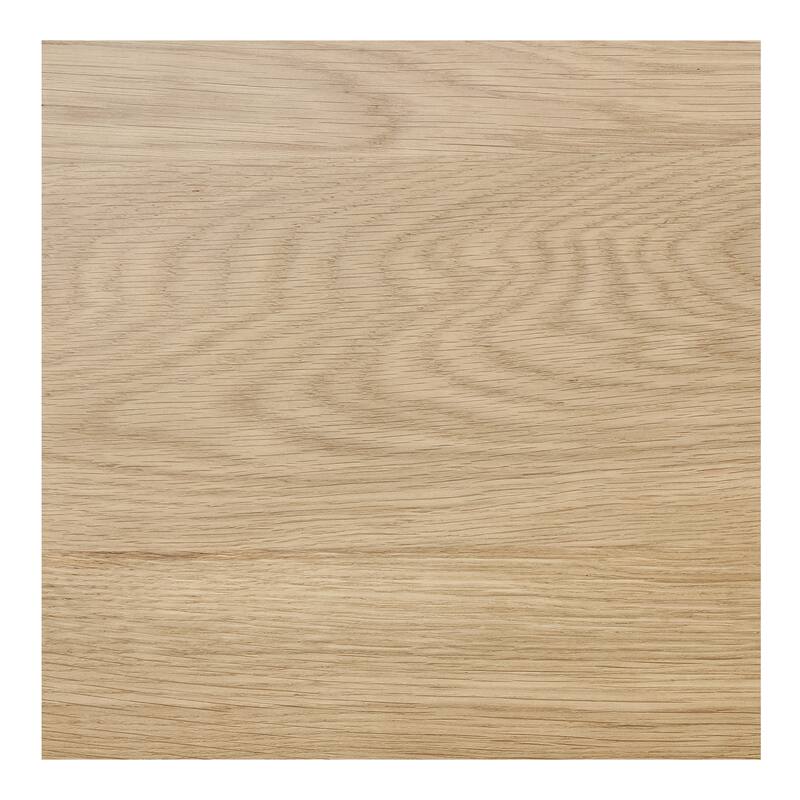 NADAAL STUDIOS Solin Coffee Table, Round Tray Top with Recessed Base, Natural Oak