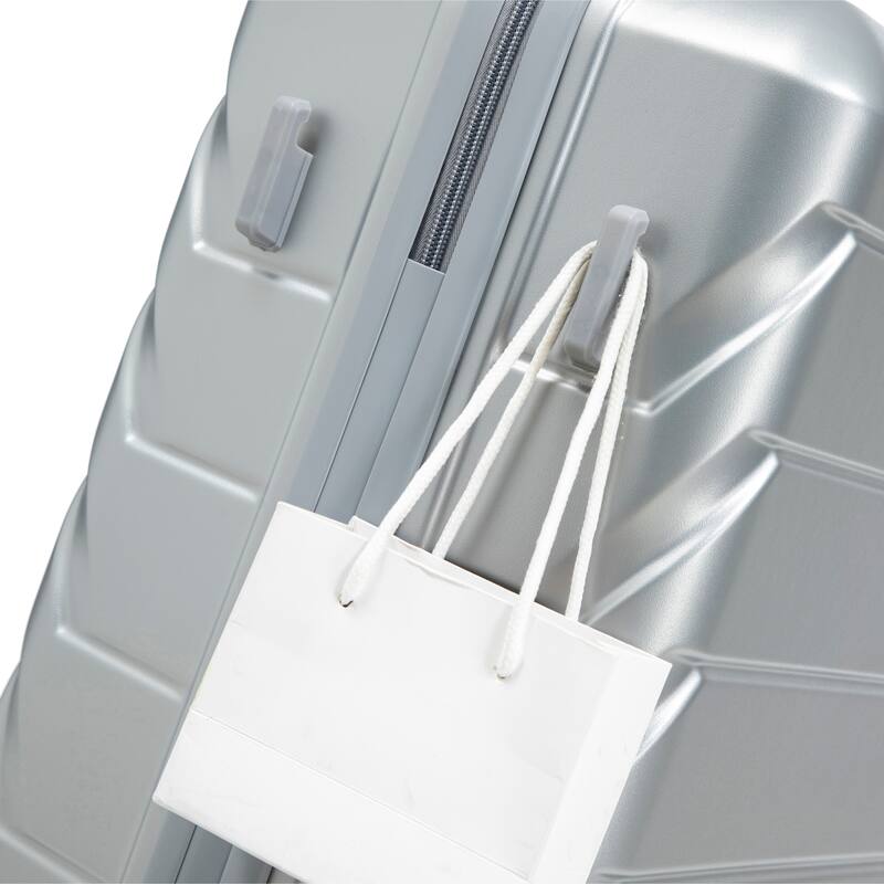 20"/24"/28" 3 pcs/set in ABS Spinner Wheel Luggage, Matching Color , With Combination Lock (Silver)