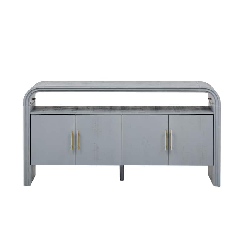 Elegant Sideboard with Treated Fir Veneer,Suitable For Entryway, Hallway, Living Room, Foyer, Corridor