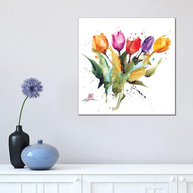 iCanvas "Tulips" by Dean Crouser Canvas Print - 18x18x1.5