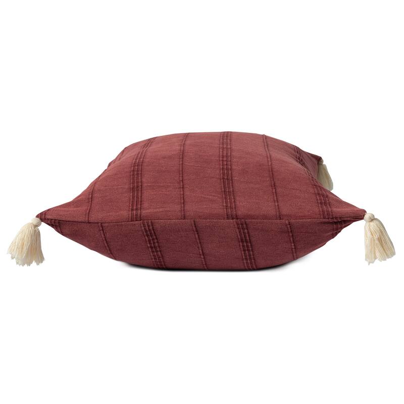 Sevita Subtle Striped Turkish Cotton Throw Pillow
