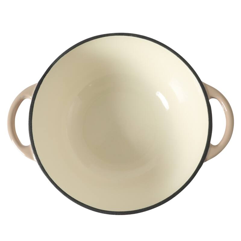 Gibson Home 2.65 Qt Enameled Cast Iron Dutch Oven Pot with Lid - Round, Ideal for Bread Baking & Stews