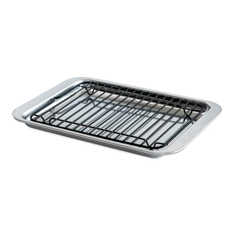Nordic Ware Naturals Compact Ovenware 2pc Broiler Set - Silver