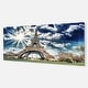 preview thumbnail 9 of 9, Magnificent Eiffel Tower View - Skyscape Photo Glossy Metal Wall Art