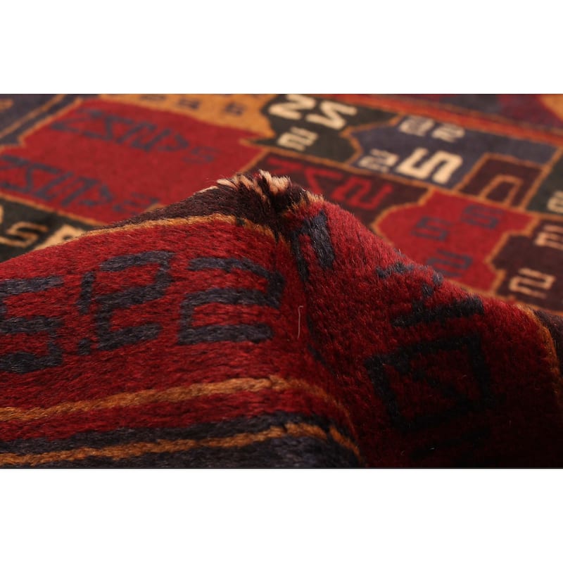 ECARPETGALLERY Hand-knotted Teimani Red Wool Rug - 3'10 x 6'2