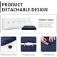 preview thumbnail 3 of 5, WOWMAX Decorative Bed Rest Wedge Pillow Blue Linen Blend Oversized