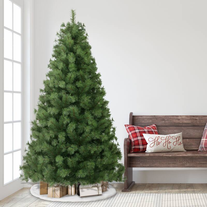 Puleo International 7.5' Unlit Artificial Colorado Pine Christmas Tree