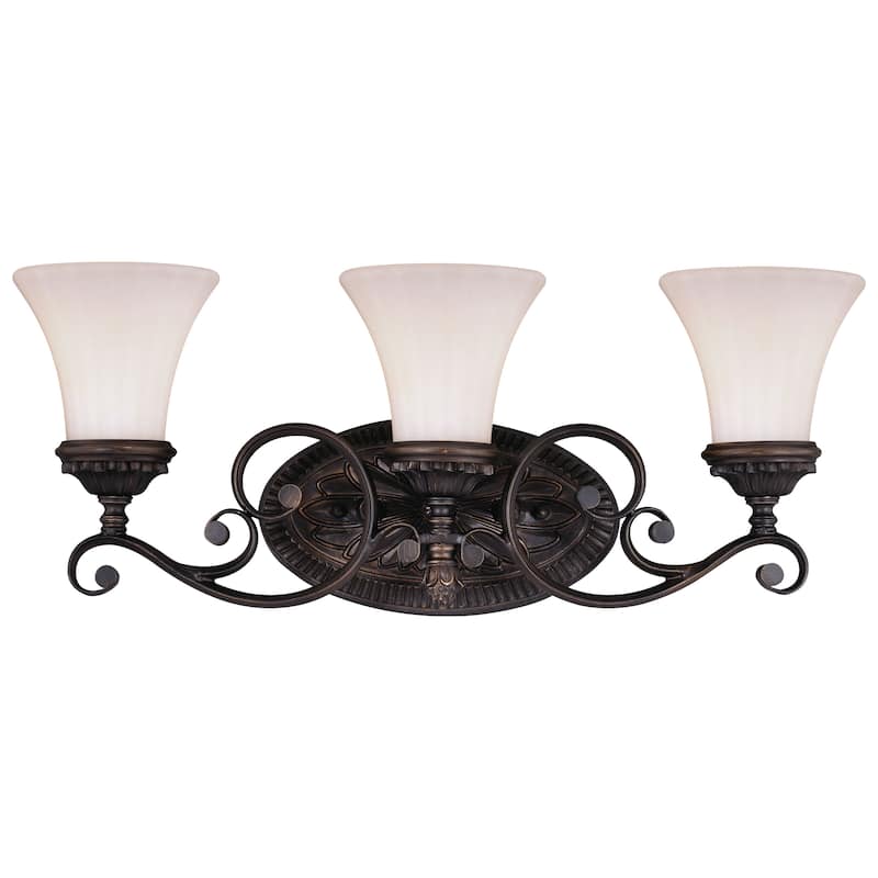 Avenant 3 Light Bronze Bathroom Vanity Fixture - 23-in W x 10.5-in H x 6.5-in D