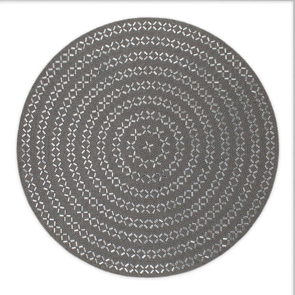 Sparkles Home Madison Avenue Round Rhinestone Placemat