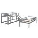 preview thumbnail 7 of 13, Adjustable Solid Pine Triple Bunk Bed with Ladder and Slide