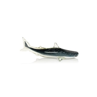 Decorative Glass Wildlife Blue Shark Imitation Figurine