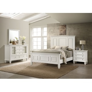 Sandy Beach Bedroom Set Cream White