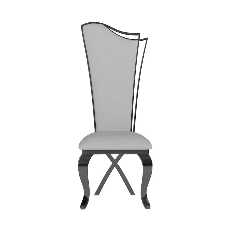 Somette Nikki Tall-Back Dining Chairs with Cabriole Legs, Set of 2 - Dining height