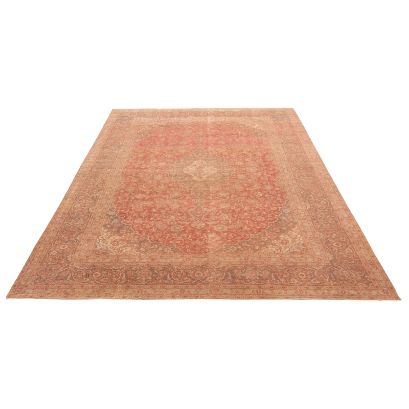 ECARPETGALLERY Hand-knotted Antalya Vintage Red Wool Rug - 9'8 x 13'2