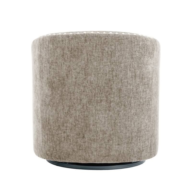 Porthos Home Wesa Swivel Fabric Upholstered Barrel Accent Chair