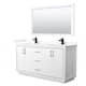 Option White / Giotto Quartz Top / Matte Black Hardware