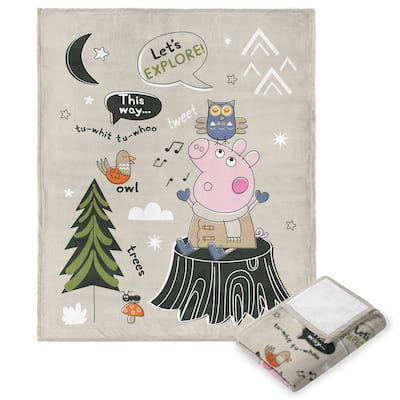 Hasbro Peppa Pig Silk Touch Throw Blanket